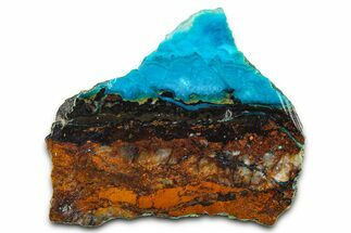 Polished Chrysocolla Section - Bagdad Mine, Arizona #378879