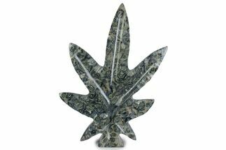 Kambaba Jasper “Maple Leaf” Sculpture or Soap Dish #378844