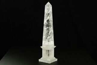 Polished Clear Quartz Obelisk - Madagascar #378867