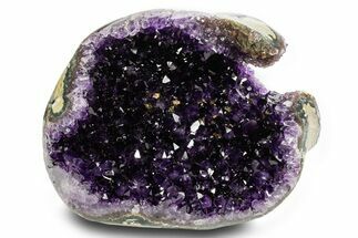 Wide, Deep Purple Amethyst Geode - Uruguay #379380