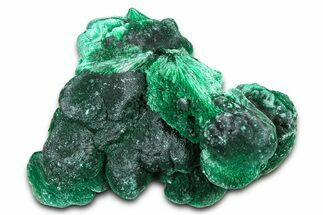 Silky Fibrous Malachite Cluster - DR Congo #379660