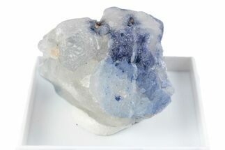 Brilliant Blue Dumortierite with Milky Quartz - Brazil #380116