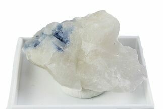Brilliant Blue Dumortierite with Milky Quartz - Brazil #380122