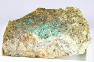 Beautiful Blue-Green Botallackite Crystal Cluster - England #380228