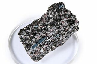 Fluorescent Kyanite & Garnet in Biotite-Quartz Schist - Russia #380676
