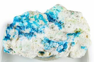 Vibrant Blue Veszelyite Crystal Cluster - China #381333