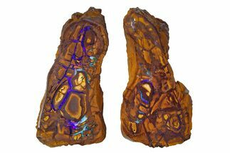 Stunning Yowah Matrix Boulder Opal Pair - Australia #381721