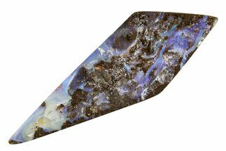 Flashy Polished Boulder Opal Specimen - Queensland, Australia #381788