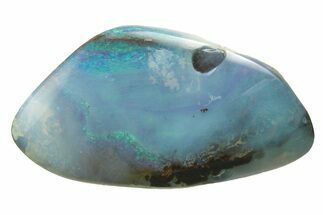 Colorful Polished Boulder Opal Specimen - Queensland, Australia #381736
