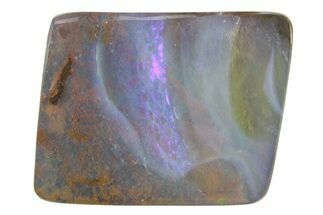 Colorful Polished Boulder Opal Specimen - Queensland, Australia #381745
