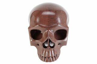 Realistic, Polished Chohua Jasper Skull #382016