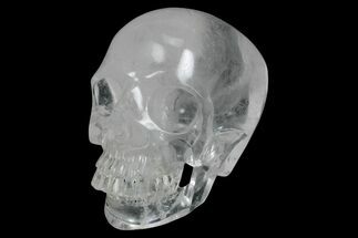 Realistic Clear Quartz Crystal Skull #382026