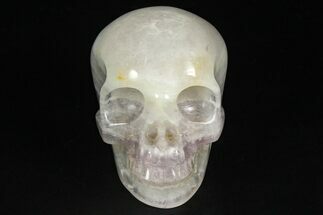 Realistic Purple/Green Banded Fluorite Skull #382133