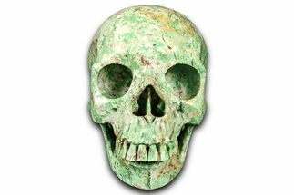 Realistic Green Autumn Jasper Skull #382151