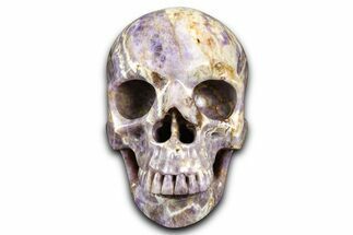 Realistic Chevron Amethyst Skull #382160