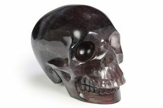 Realistic Banded Fluorite Skull #382269