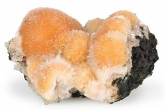 Vibrant Peach Thomsonite on Heulandite - India #382287
