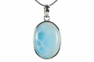 Stunning Larimar Pendant (Necklace) - Sterling Silver #382429