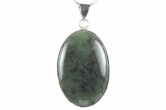 Polished Jade (Nephrite) Pendant - Afghanistan #376936
