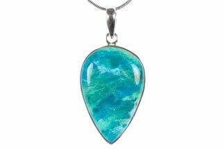 Peruvian Blue Opal Pendant (Necklace) - Sterling Silver #382774