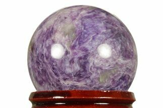 Polished Purple Charoite Sphere - Siberia #383331