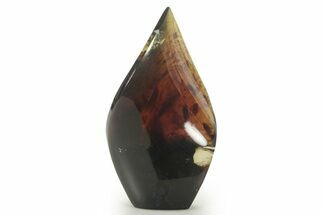 Polished Indonesian Blue Amber Flame #383340