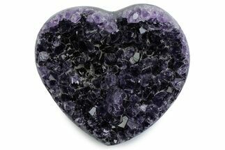 Deep Purple Amethyst Heart - Uruguay #383313