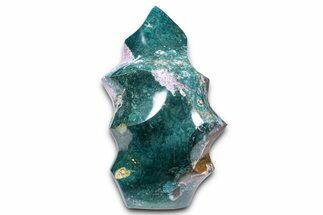 Colorful Polished Jasper/Agate Flame - Madagascar #383884