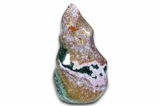 Polished Ocean Jasper Flame Sculpture - Madagascar #383889