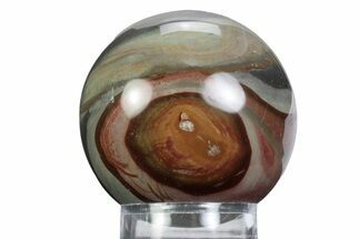 Polished Polychrome Jasper Sphere - Madagascar #383939