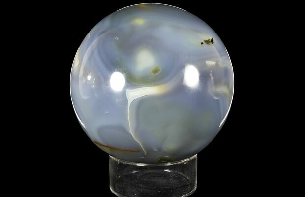 blue agate sphere